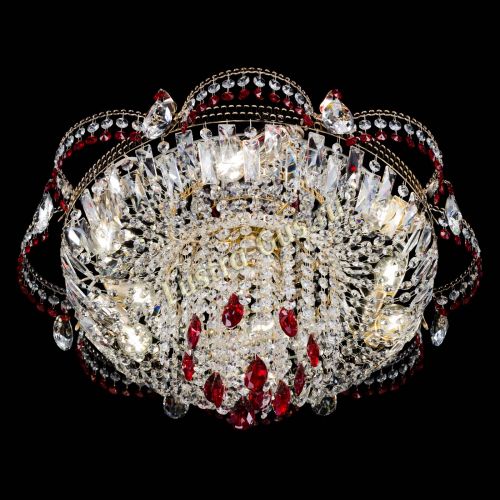 Люстра Камея №1 красная в Ижевске Гусь Хрустальный