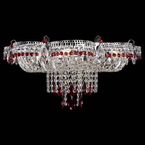 Люстра Камея №1 красная в Ижевске Гусь Хрустальный