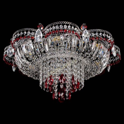 Люстра Камея №1 красная в Ижевске Гусь Хрустальный