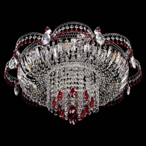 Люстра Камея №1 красная в Ижевске Гусь Хрустальный