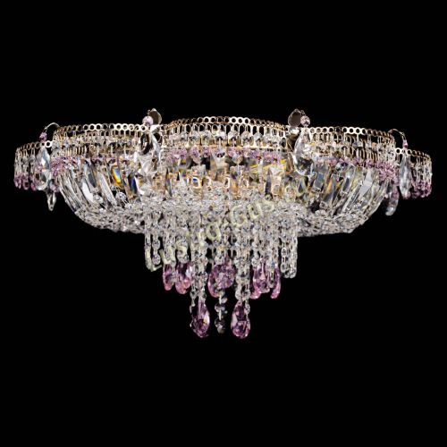Люстра Камея №1 розовая в Ижевске Гусь Хрустальный
