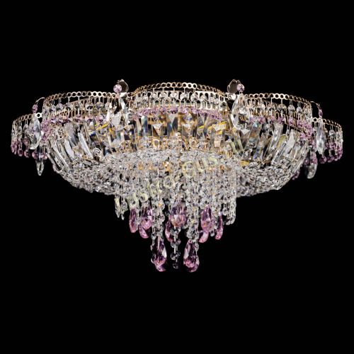 Люстра Камея №1 розовая в Ижевске Гусь Хрустальный
