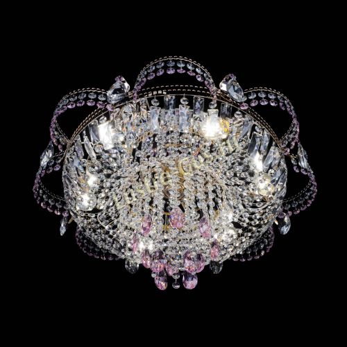 Люстра Камея №1 розовая в Ижевске Гусь Хрустальный