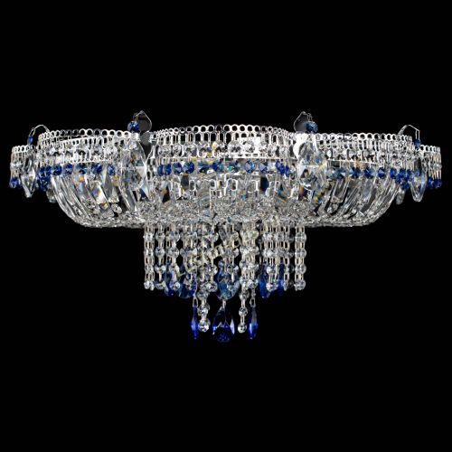 Люстра Камея №1 синяя в Ижевске Гусь Хрустальный