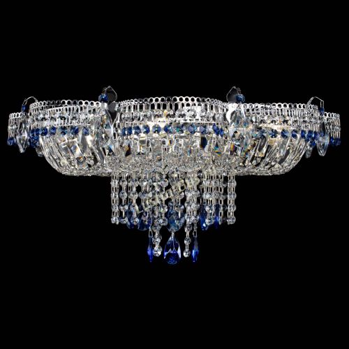 Люстра Камея №1 синяя в Ижевске Гусь Хрустальный