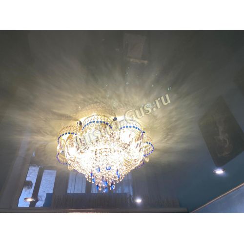Люстра Камея №1 синяя в Ижевске Гусь Хрустальный