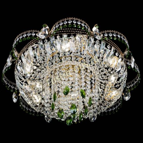 Люстра Камея №1 зеленая в Ижевске Гусь Хрустальный