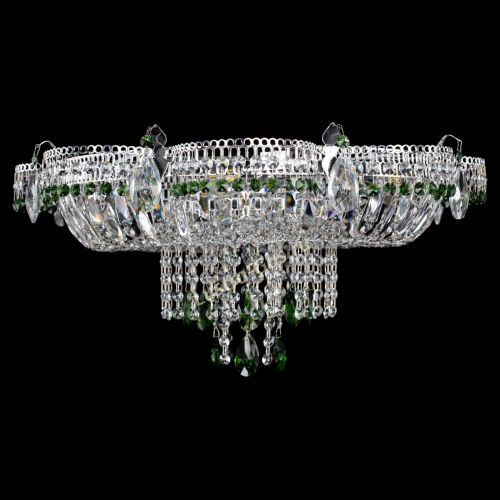 Люстра Камея №1 зеленая в Ижевске Гусь Хрустальный
