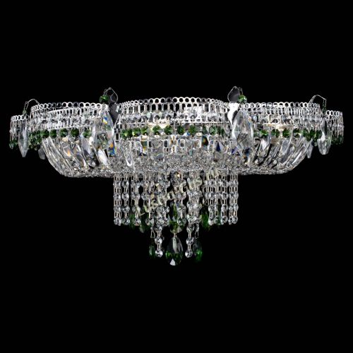 Люстра Камея №1 зеленая в Ижевске Гусь Хрустальный