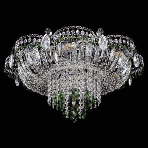 Люстра Камея №1 зеленая в Ижевске Гусь Хрустальный