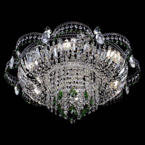 Люстра Камея №1 зеленая в Ижевске Гусь Хрустальный