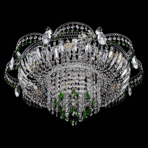 Люстра Камея №1 зеленая в Ижевске Гусь Хрустальный