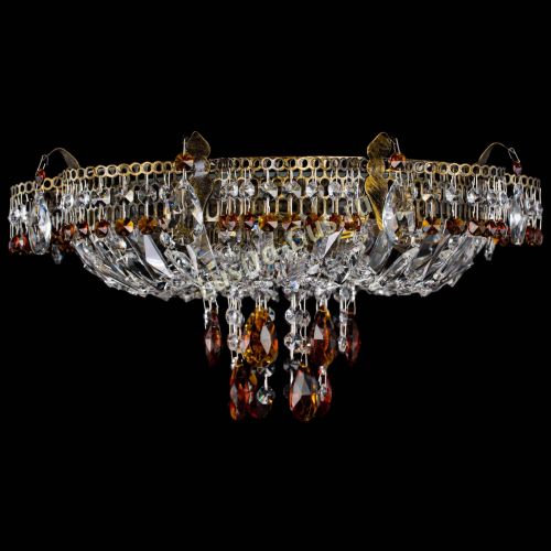 Люстра Камея №4 под бронзу чайная в Ижевске Гусь Хрустальный