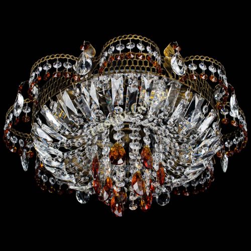 Люстра Камея №4 под бронзу чайная в Ижевске Гусь Хрустальный