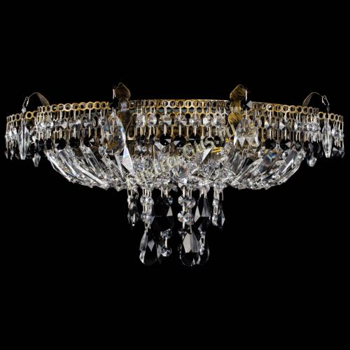 Люстра Камея №4 под бронзу черная в Ижевске Гусь Хрустальный