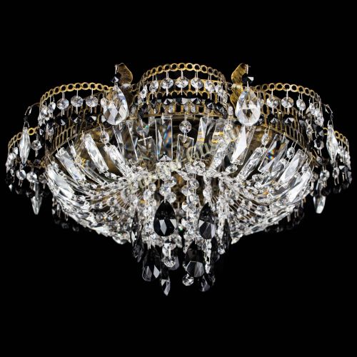 Люстра Камея №4 под бронзу черная в Ижевске Гусь Хрустальный