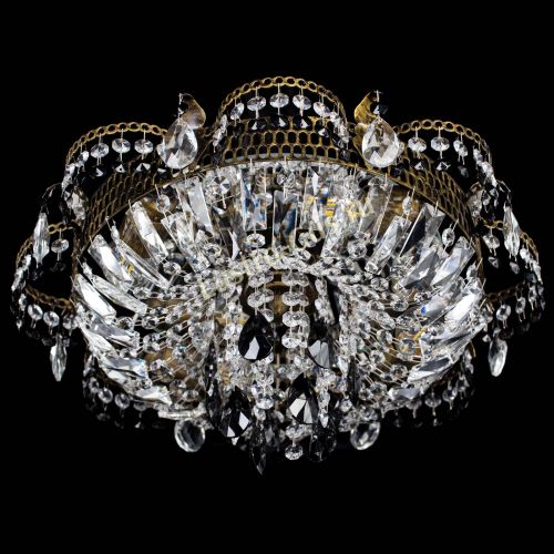 Люстра Камея №4 под бронзу черная в Ижевске Гусь Хрустальный