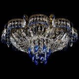 Люстра Камея №4 под бронзу синяя в Ижевске