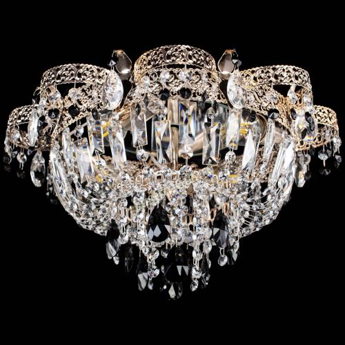 Люстра Камея Флора №4 черная в Ижевске Гусь Хрустальный