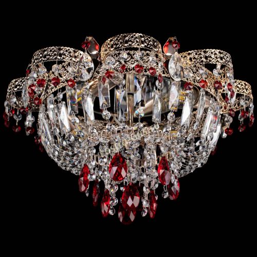Люстра Камея Флора №4 красная в Ижевске Гусь Хрустальный