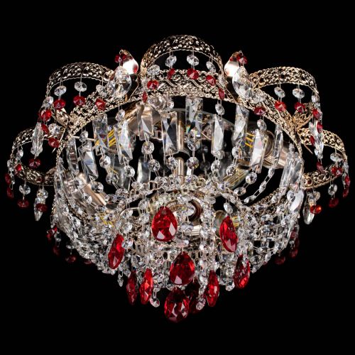 Люстра Камея Флора №4 красная в Ижевске Гусь Хрустальный