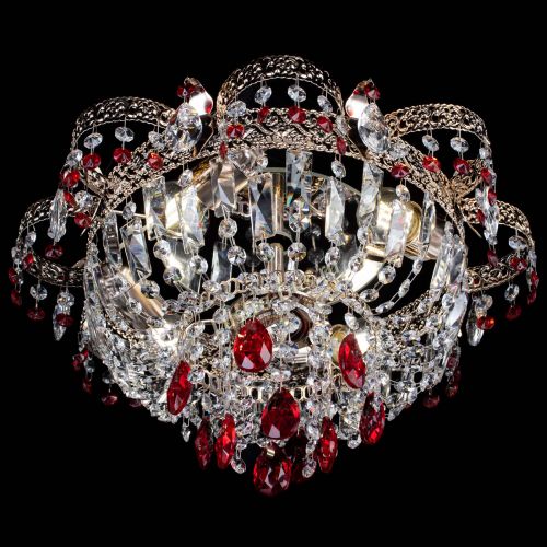 Люстра Камея Флора №4 красная в Ижевске Гусь Хрустальный