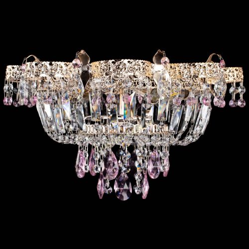 Люстра Камея Флора №4 розовая в Ижевске Гусь Хрустальный