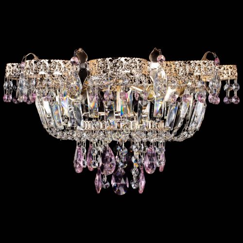 Люстра Камея Флора №4 розовая в Ижевске Гусь Хрустальный