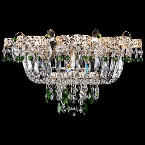 Люстра Камея Флора №4 зеленая в Ижевске Гусь Хрустальный