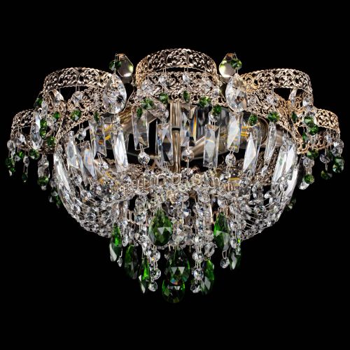 Люстра Камея Флора №4 зеленая в Ижевске Гусь Хрустальный