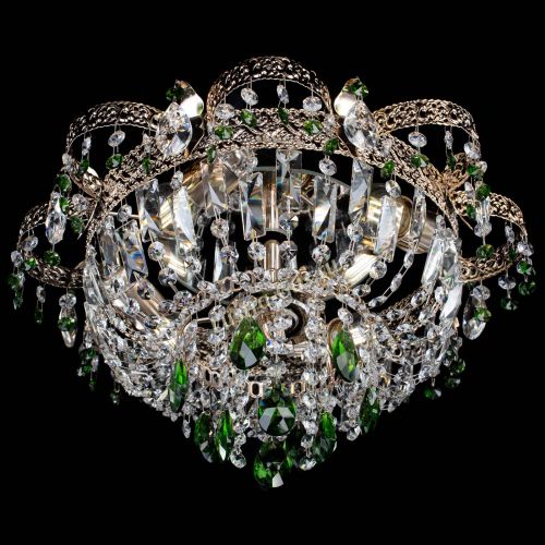 Люстра Камея Флора №4 зеленая в Ижевске Гусь Хрустальный