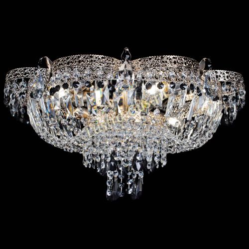 Люстра Камея Флора Журавлик №6 черная в Ижевске Гусь Хрустальный