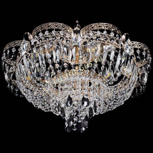 Люстра Камея Флора Журавлик №6 черная в Ижевске Гусь Хрустальный