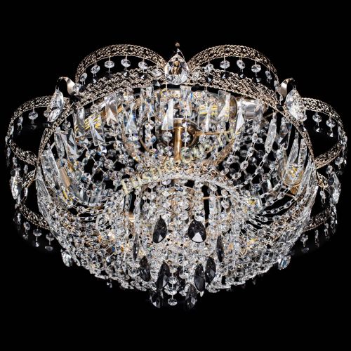 Люстра Камея Флора Журавлик №6 черная в Ижевске Гусь Хрустальный