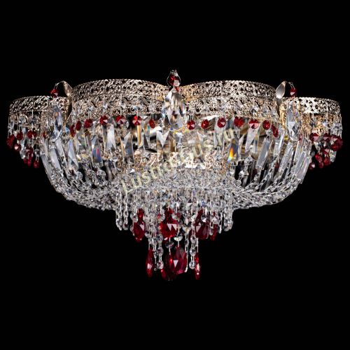 Люстра Камея Флора Журавлик №6 красная в Ижевске Гусь Хрустальный