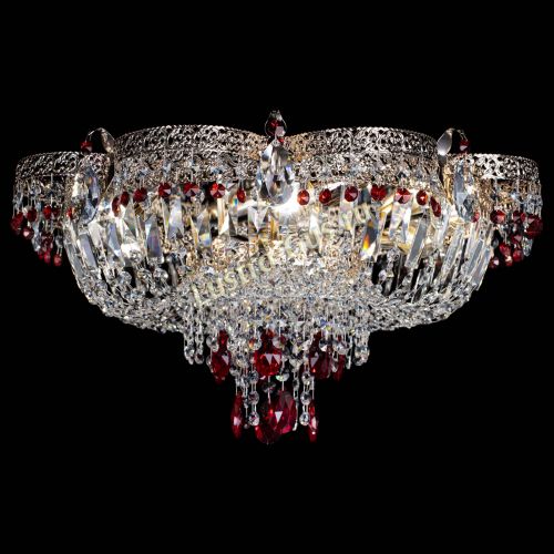 Люстра Камея Флора Журавлик №6 красная в Ижевске Гусь Хрустальный