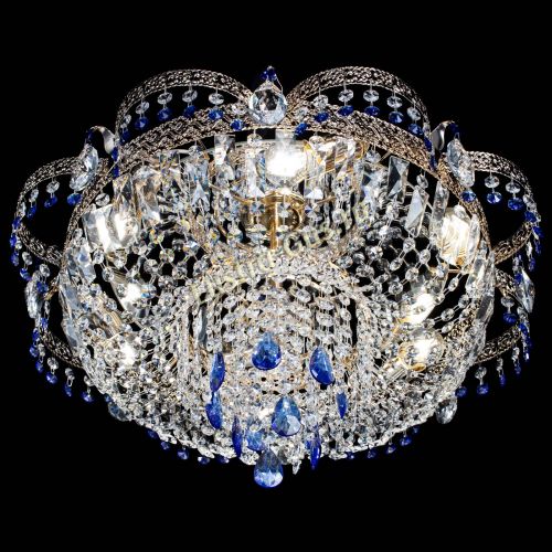 Люстра Камея Флора Журавлик №6 синяя в Ижевске Гусь Хрустальный