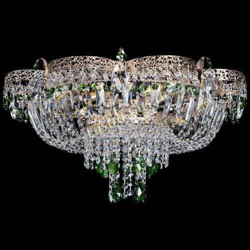 Люстра Камея Флора Журавлик №6 зеленая в Ижевске Гусь Хрустальный