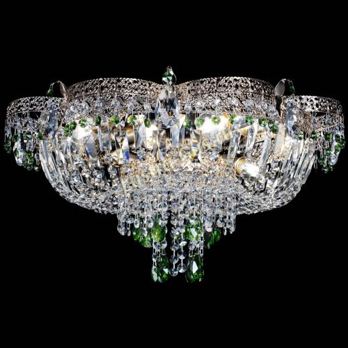 Люстра Камея Флора Журавлик №6 зеленая в Ижевске Гусь Хрустальный