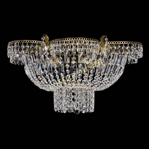 Люстра Камея №1 под бронзу прямая в Ижевске Гусь Хрустальный