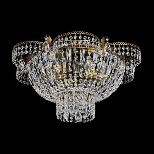 Люстра Камея №1 под бронзу прямая в Ижевске Гусь Хрустальный