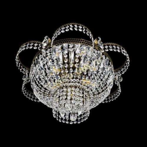 Люстра Камея №1 под бронзу прямая в Ижевске Гусь Хрустальный