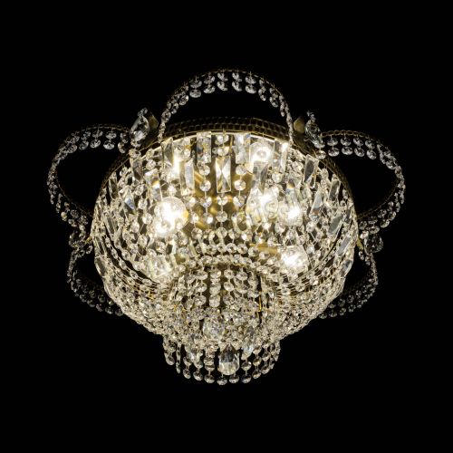 Люстра Камея №1 под бронзу прямая в Ижевске Гусь Хрустальный