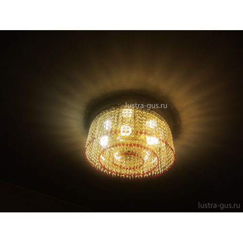 Люстра Капель обтикон 5 ламп в Ижевске Гусь Хрустальный