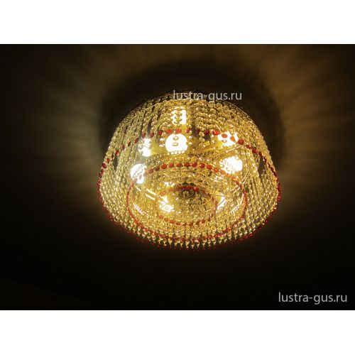 Люстра Капель обтикон 5 ламп в Ижевске Гусь Хрустальный