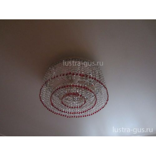 Люстра Капель обтикон 5 ламп в Ижевске Гусь Хрустальный