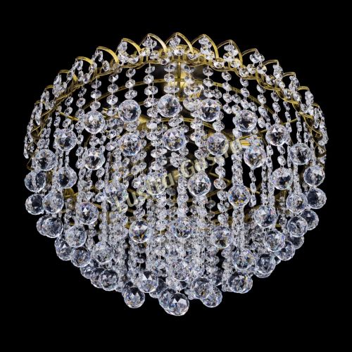 Люстра Капель Пирамида Шар 30 с подвесом под бронзу в Ижевске Гусь Хрустальный