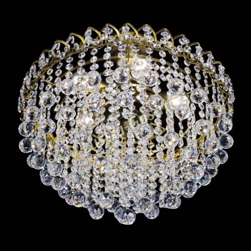 Люстра Капель Пирамида Шар 30 с подвесом под бронзу в Ижевске Гусь Хрустальный