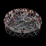 Люстра Каскад Ажур 700 мм красный в Ижевске