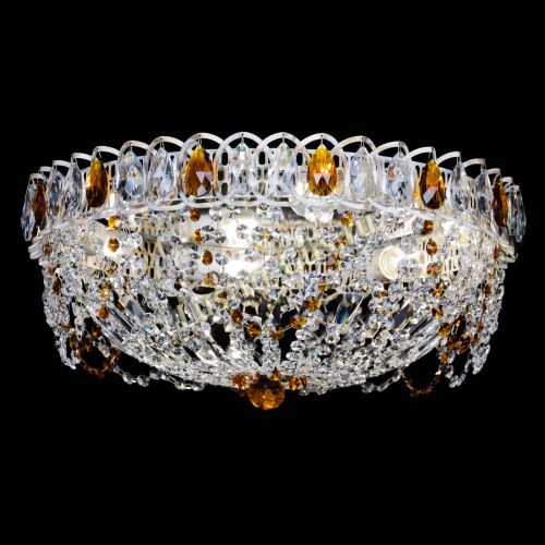 Люстра Каскад Ажур Чайная белая в Ижевске Гусь Хрустальный